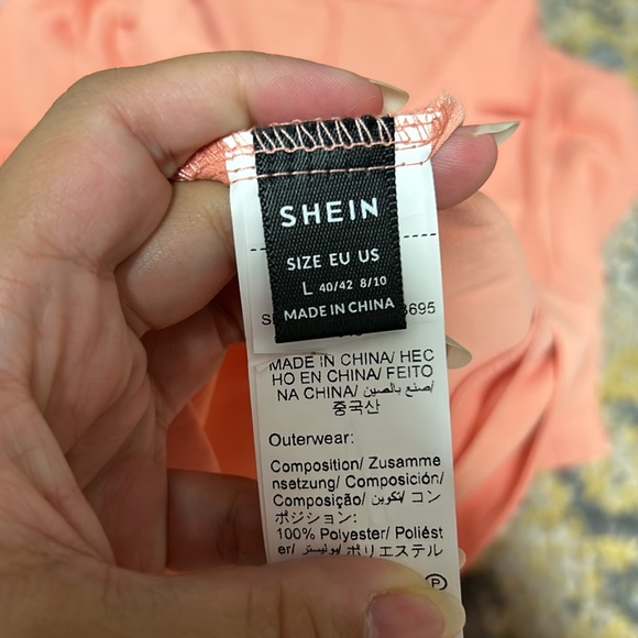 SHEIN Slayr Single Button Blazer & Shorts, Summer Solid Color Commute Set - Picture 6 of 9